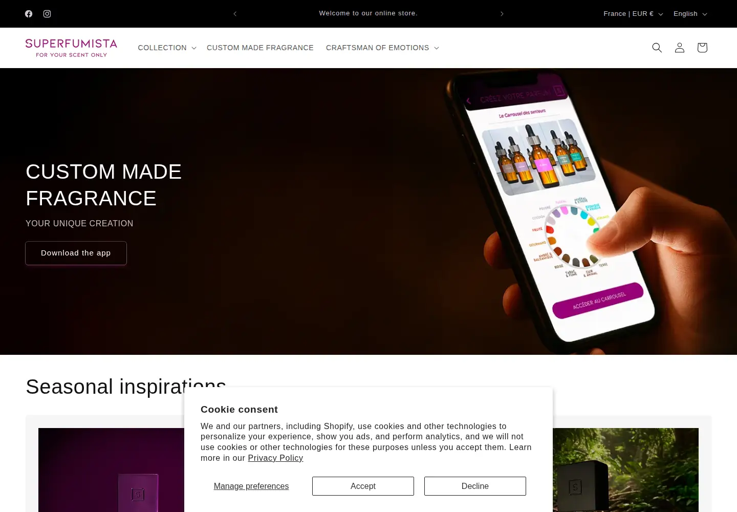 Screenshot of superfumista.com