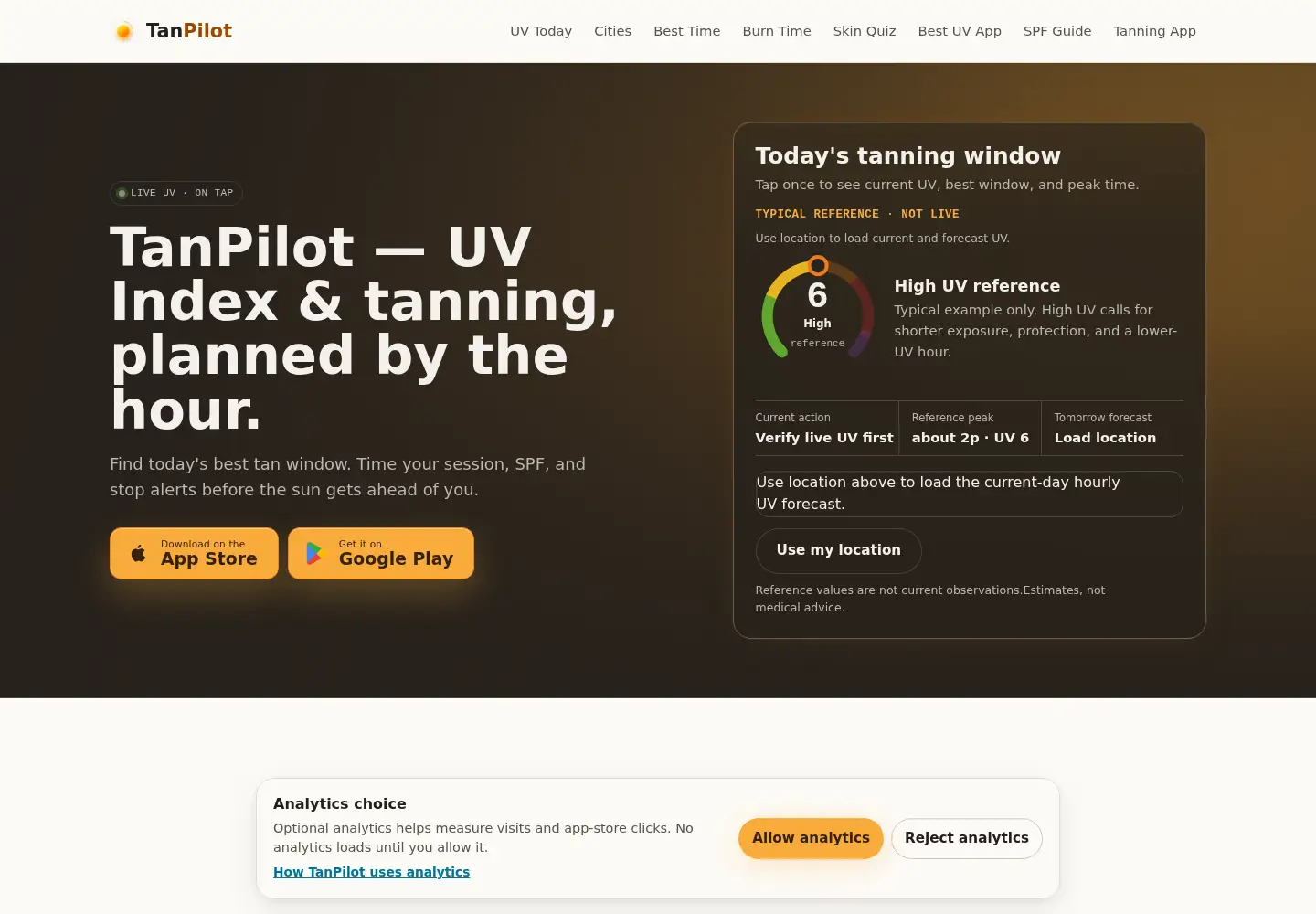 Screenshot of tanpilot.com