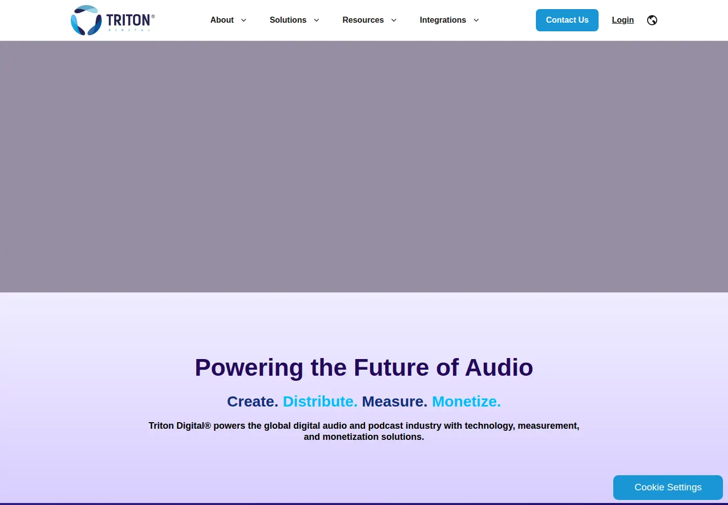 Screenshot of tritondigital.com