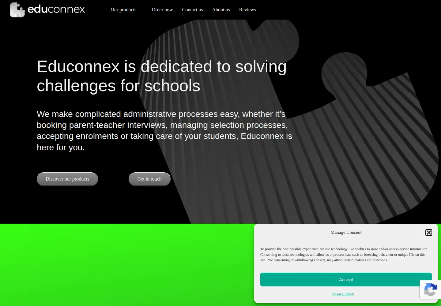 Captured homepage of educonnex.education in the current scan