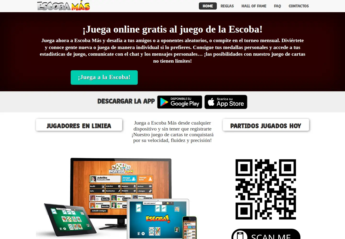 Screenshot of escobamas.es