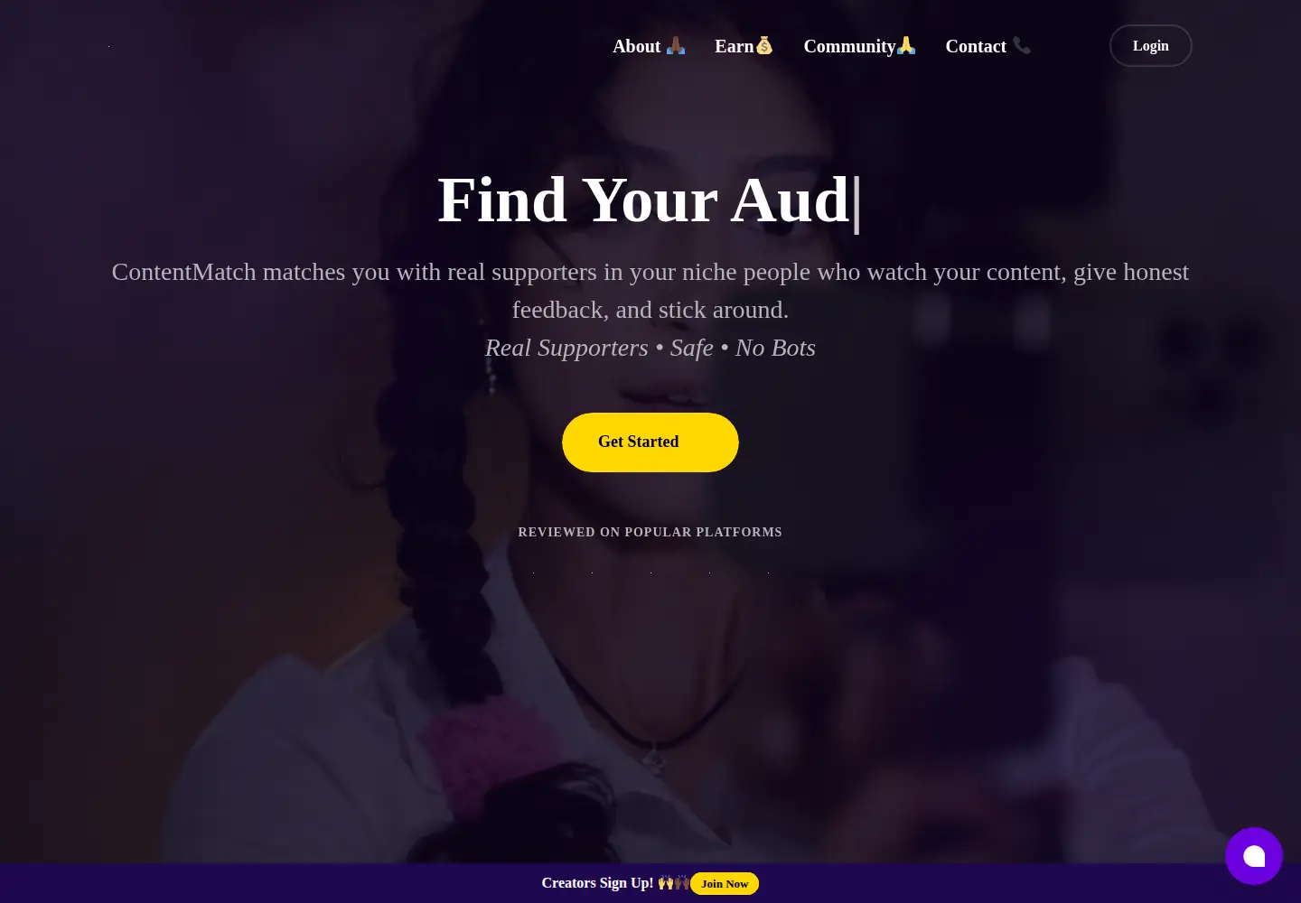 Screenshot of contentmatch.io