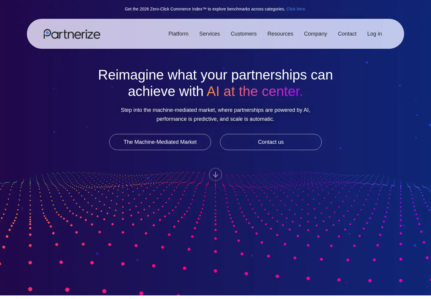 Screenshot of partnerize.com