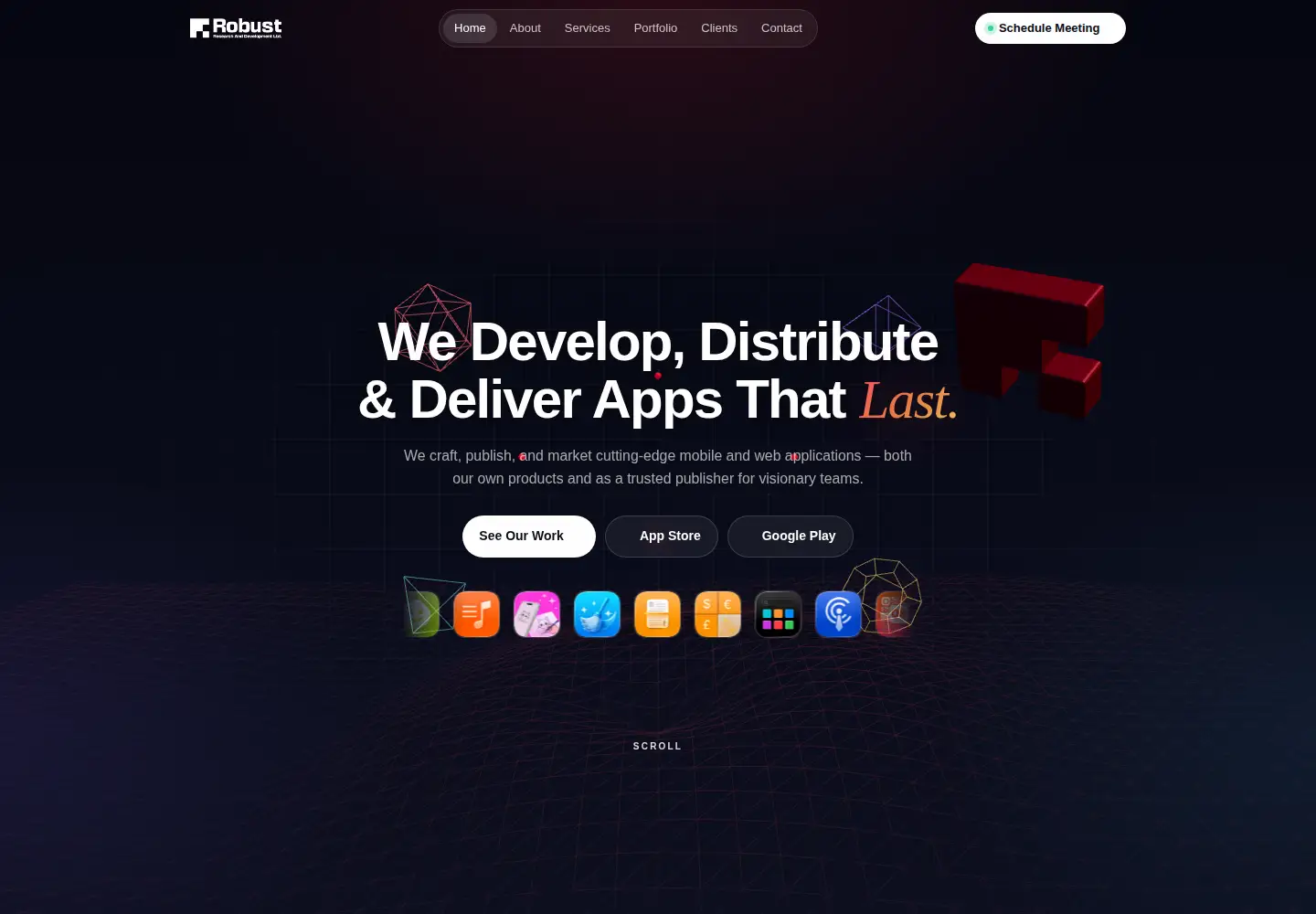 Captured homepage of rrad.ltd in the current scan
