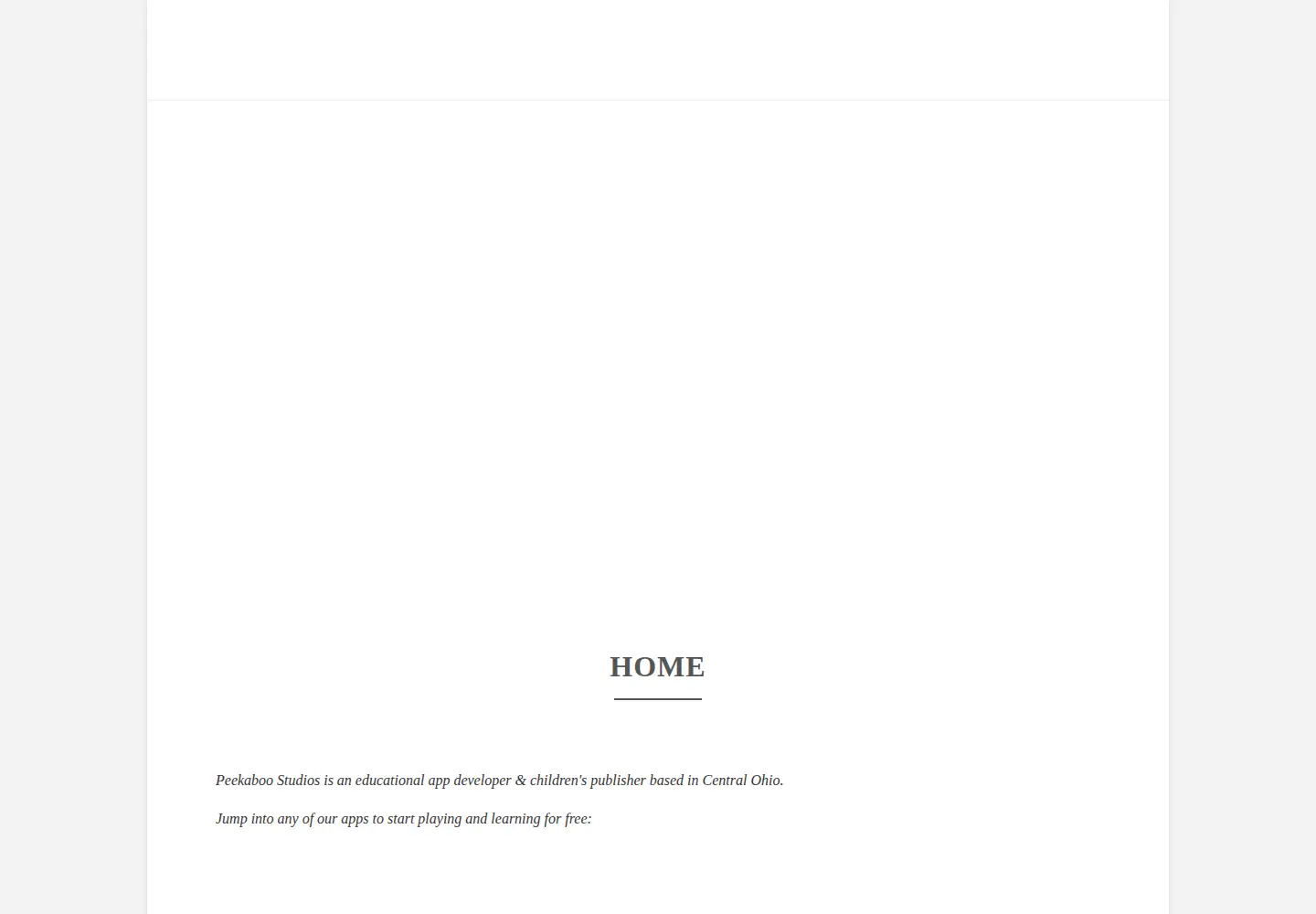 Screenshot of peekaboo.mobi