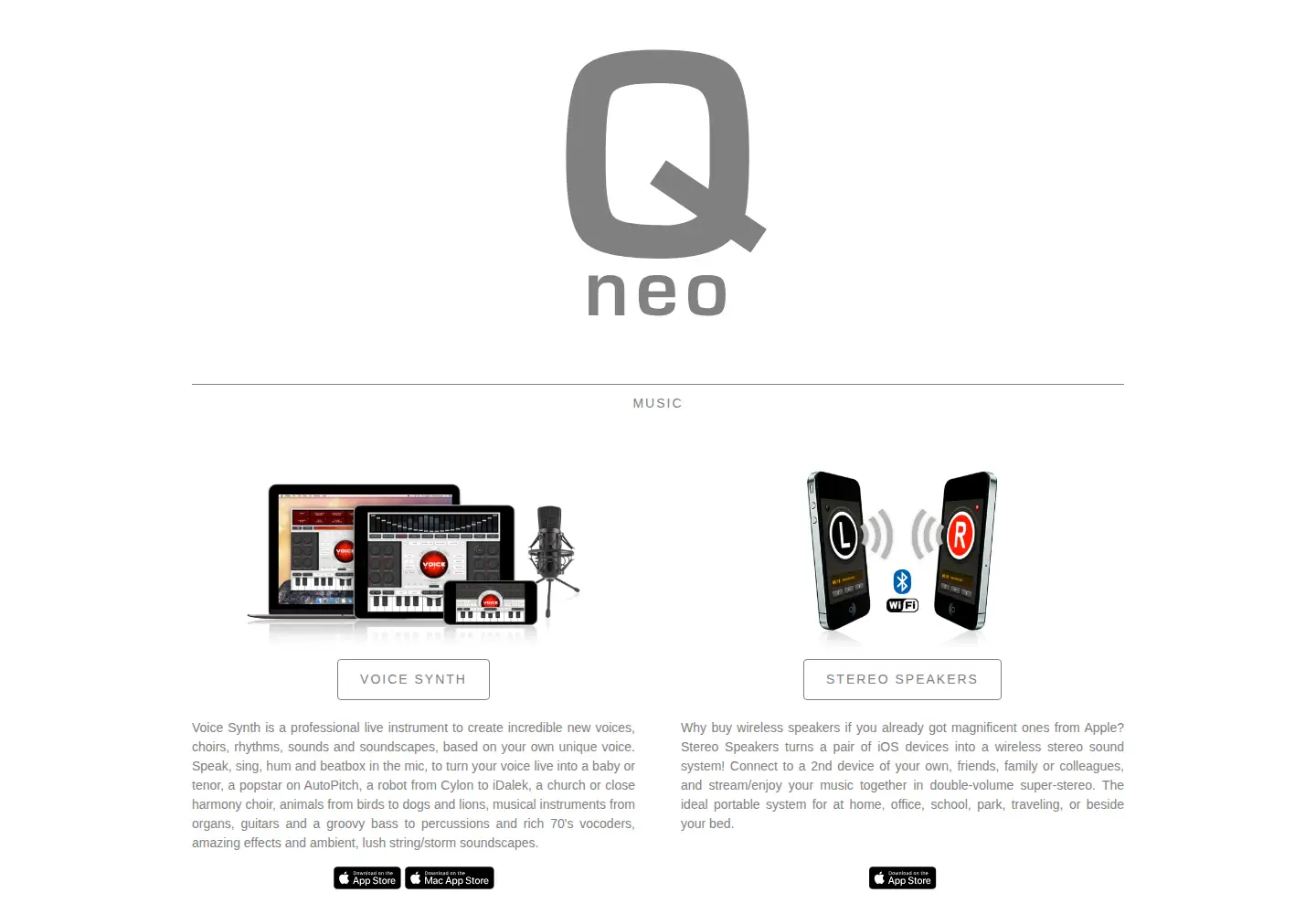 Screenshot of qneo.net