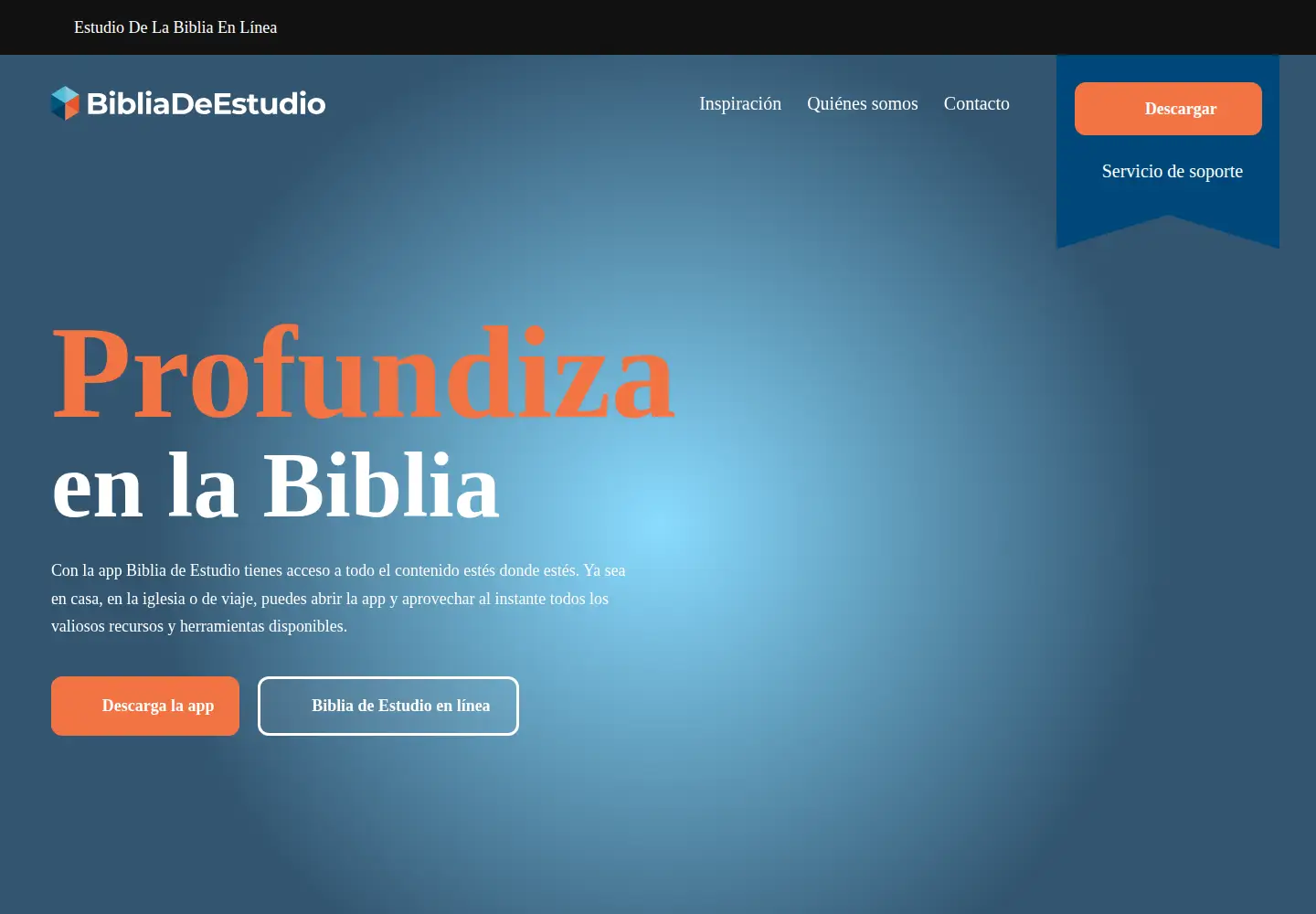 Screenshot of bibliadeestudio.org