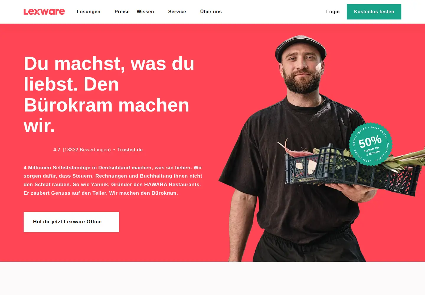 Screenshot of lexware.de