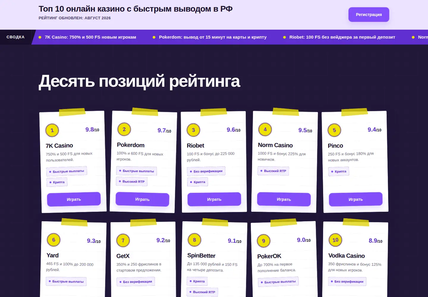 Captured homepage of pravorf.org in the current scan