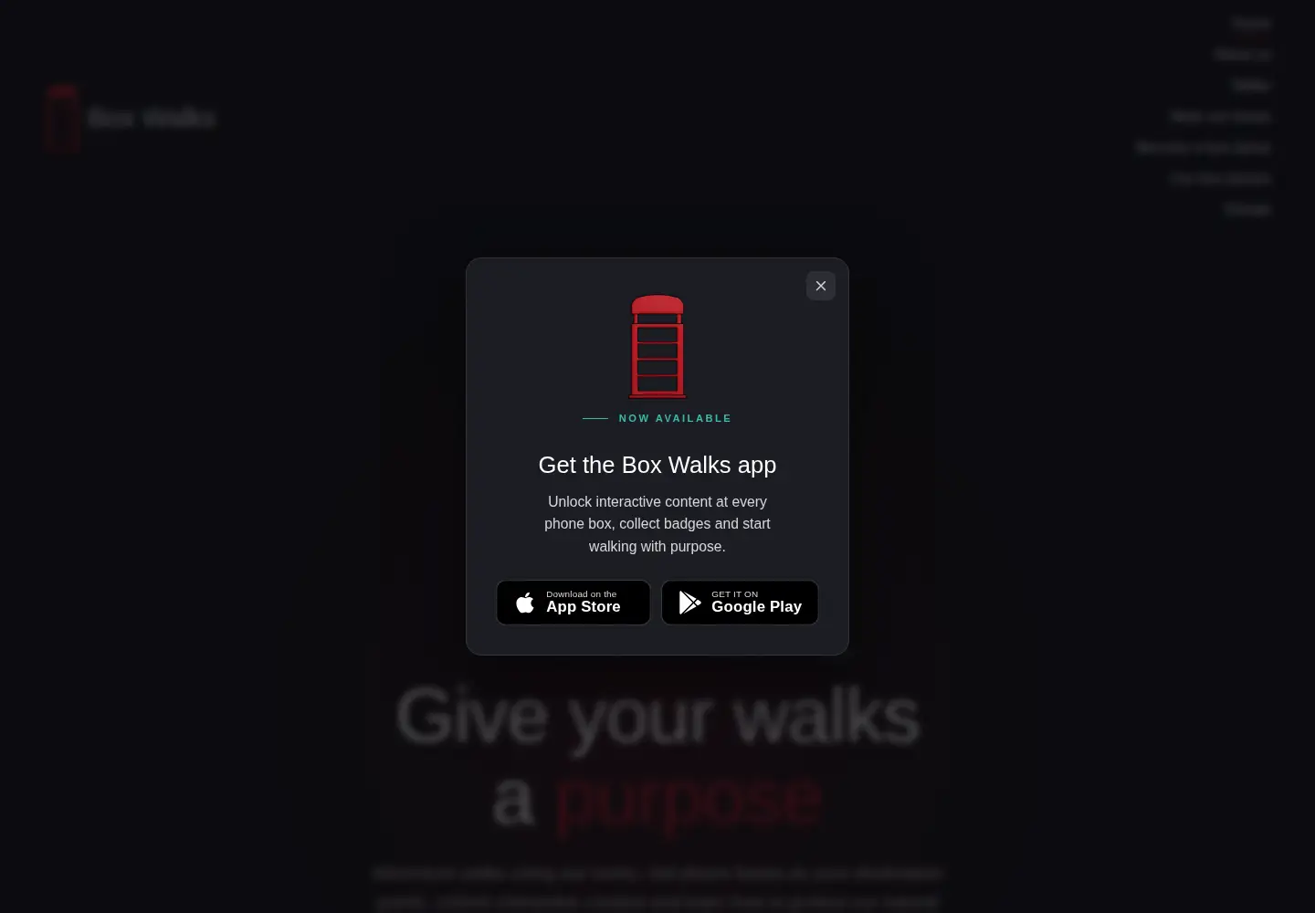 Screenshot of boxwalks.com