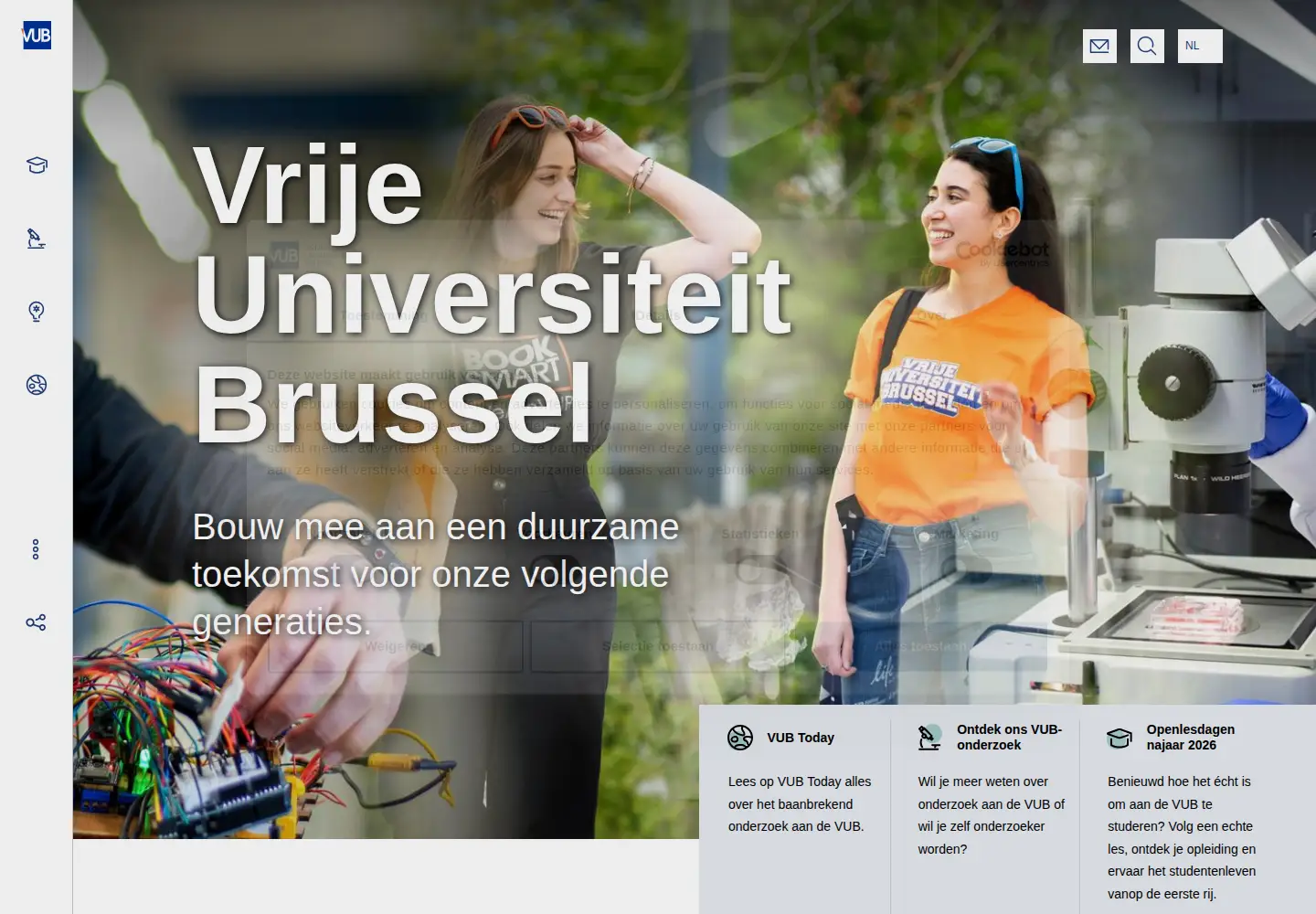Screenshot of vub.be