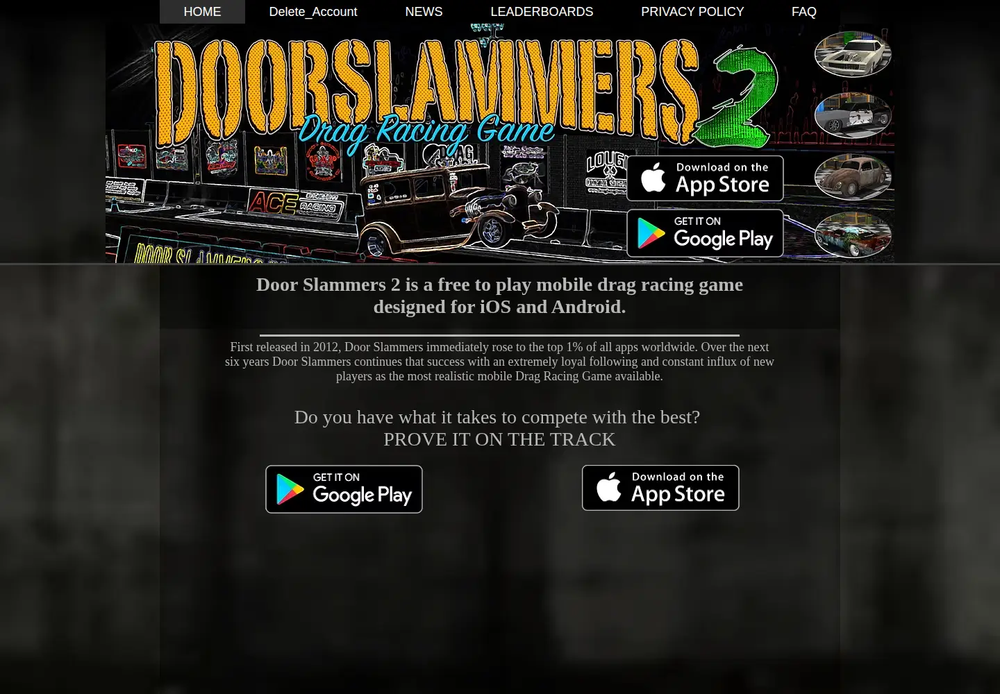 Screenshot of doorslammers.com