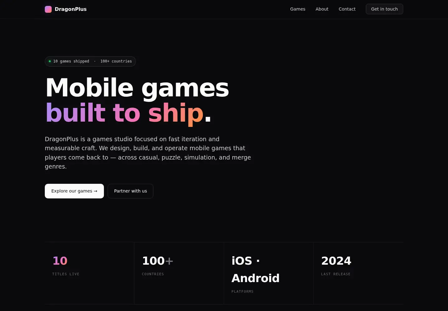 Screenshot of dragonplus.com