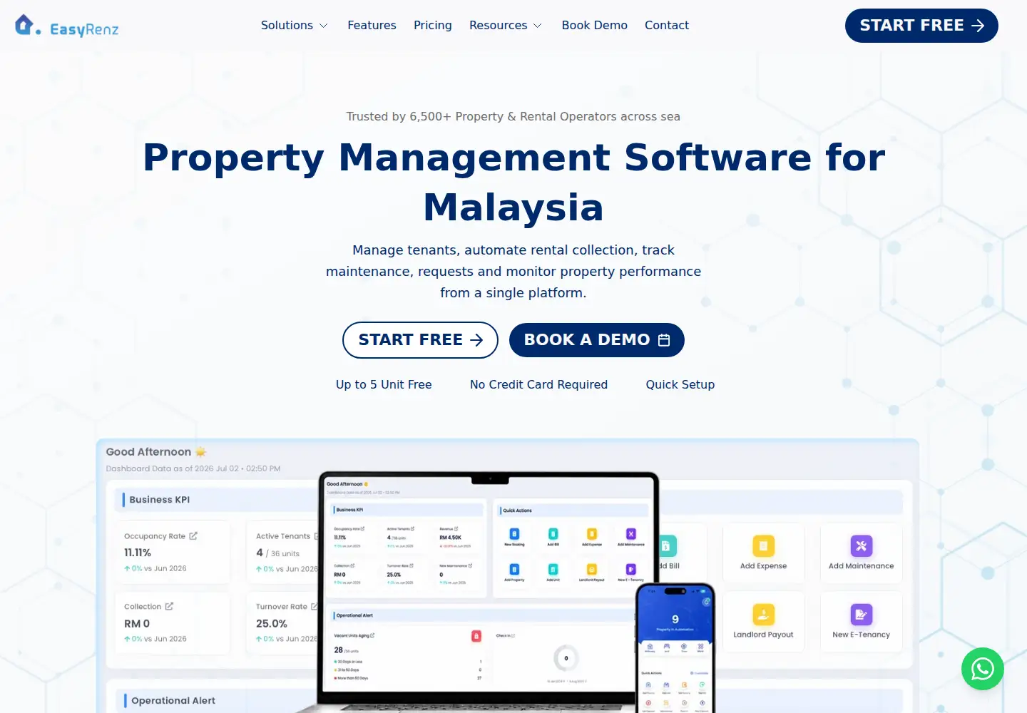 Screenshot of easyrenz.com