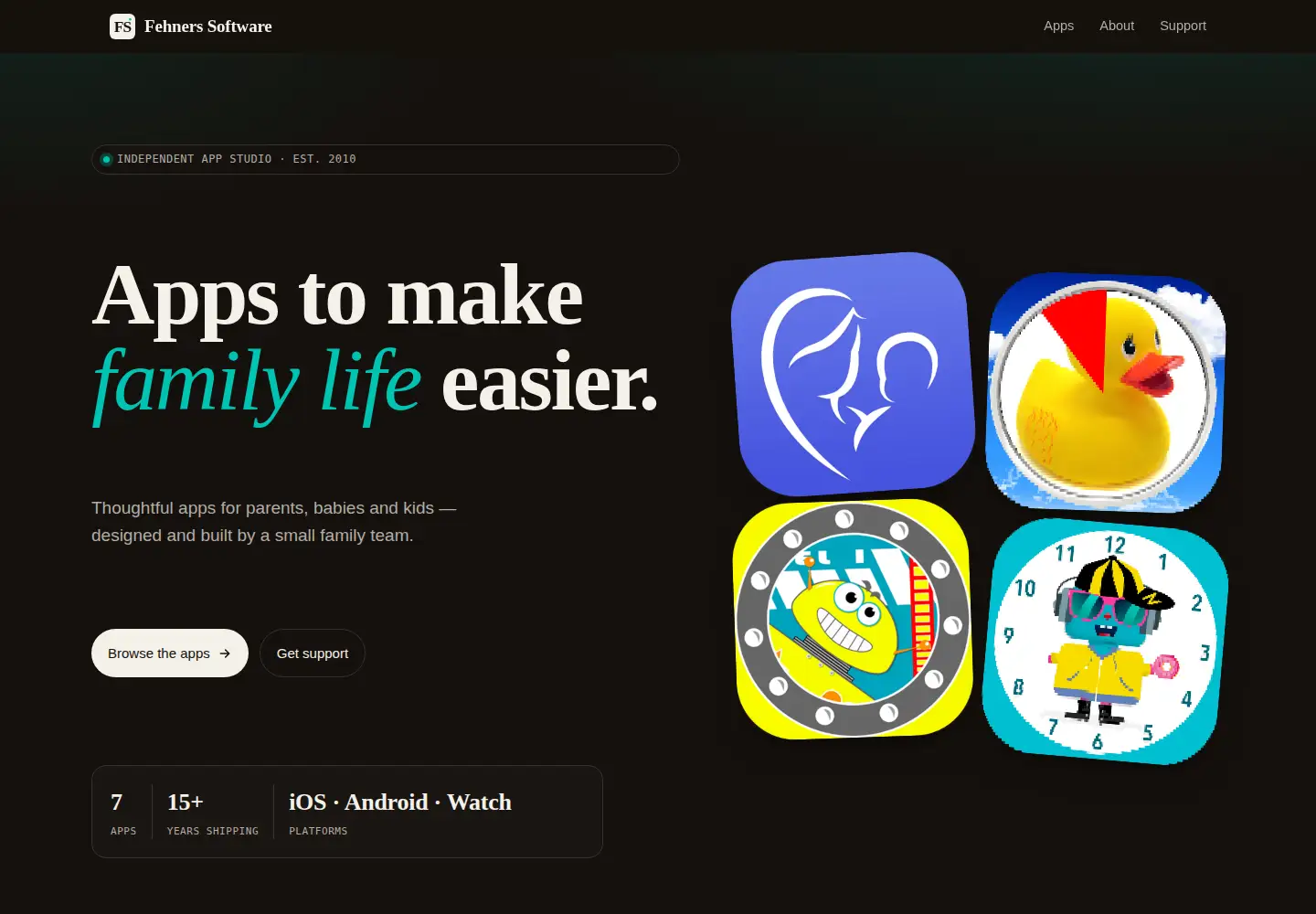 Screenshot of fehnerssoftware.com