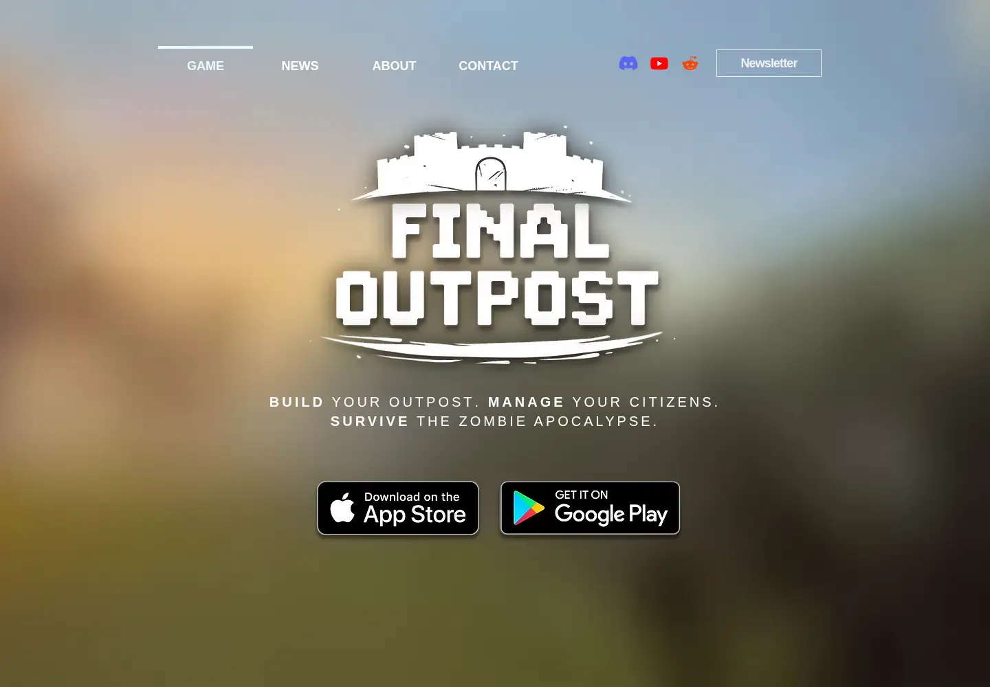 Screenshot of finaloutpostgame.com