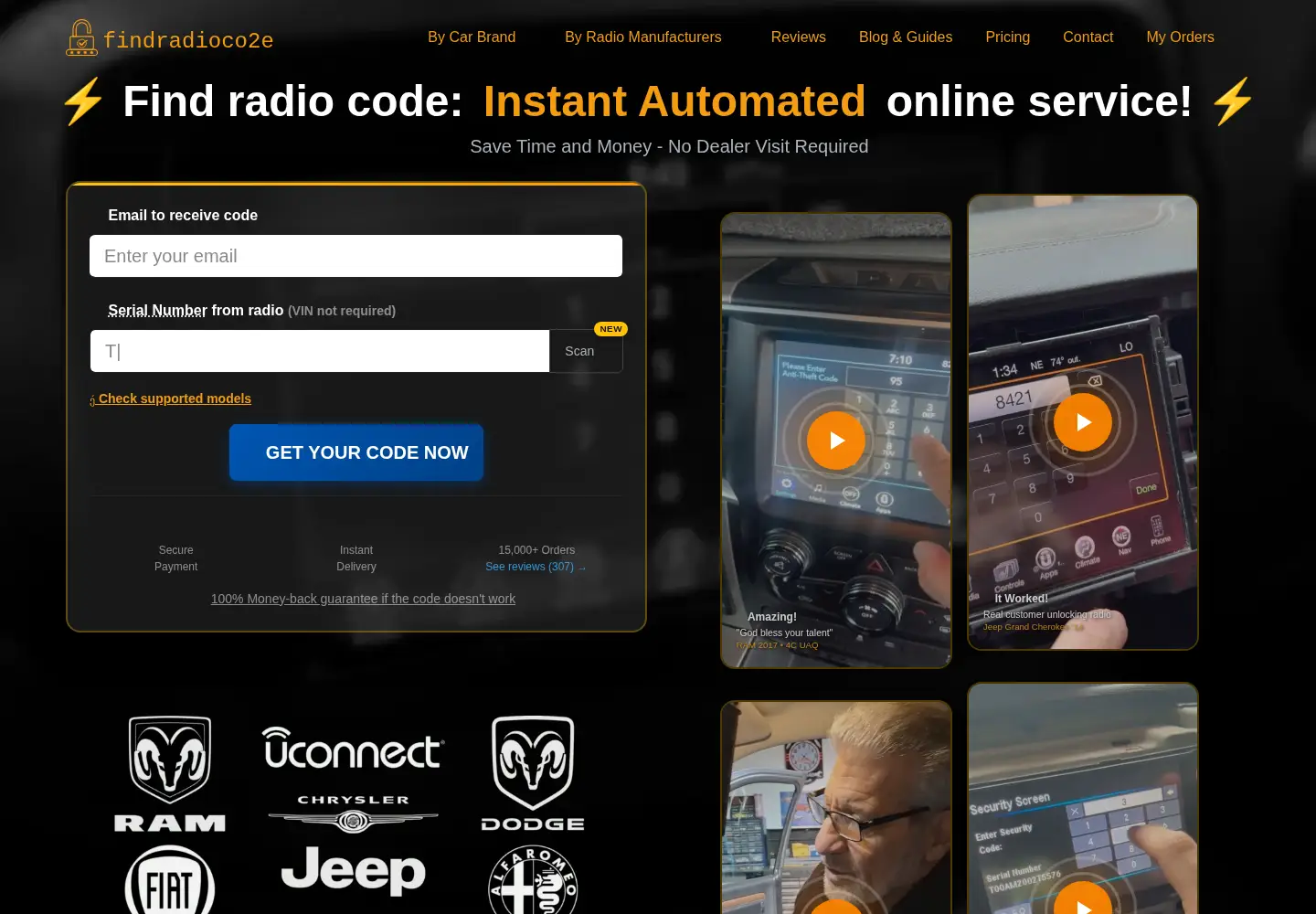 Screenshot of findradiocode.com