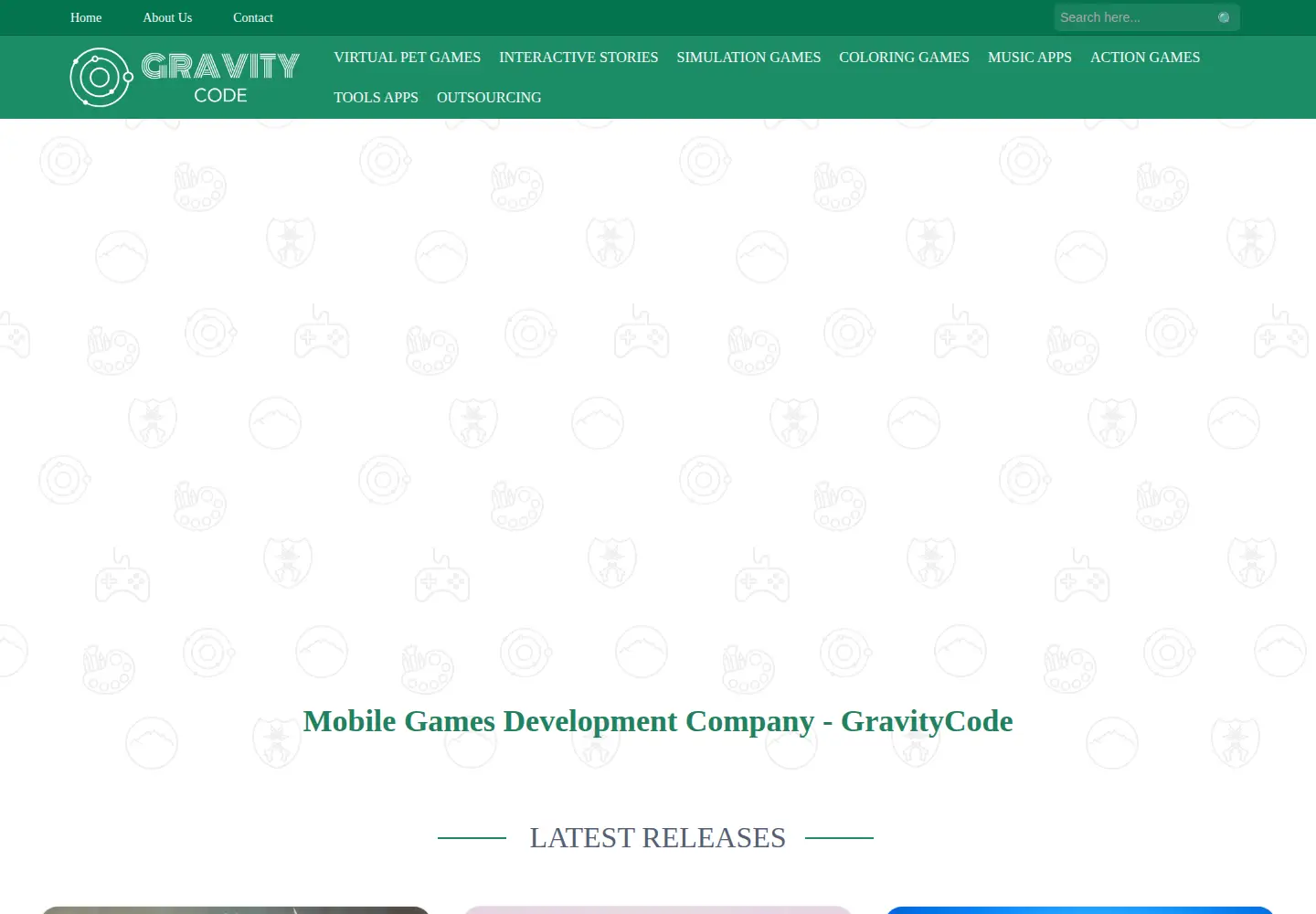 Screenshot of gravity-code.com