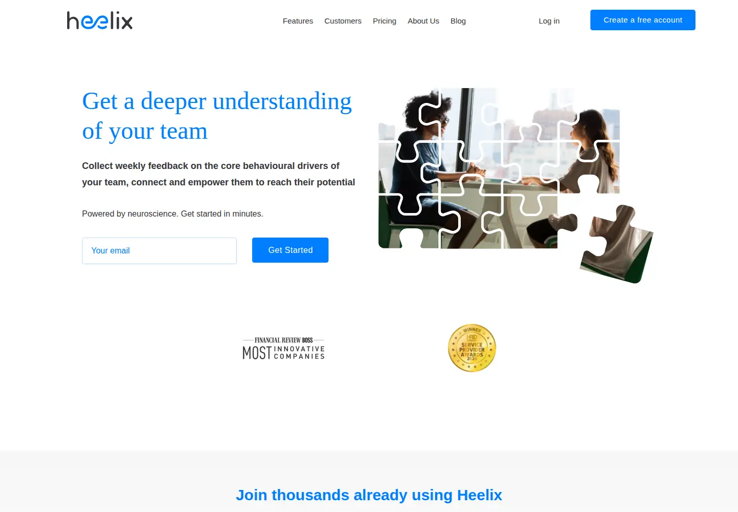 Captured homepage of heelix.com in the current scan