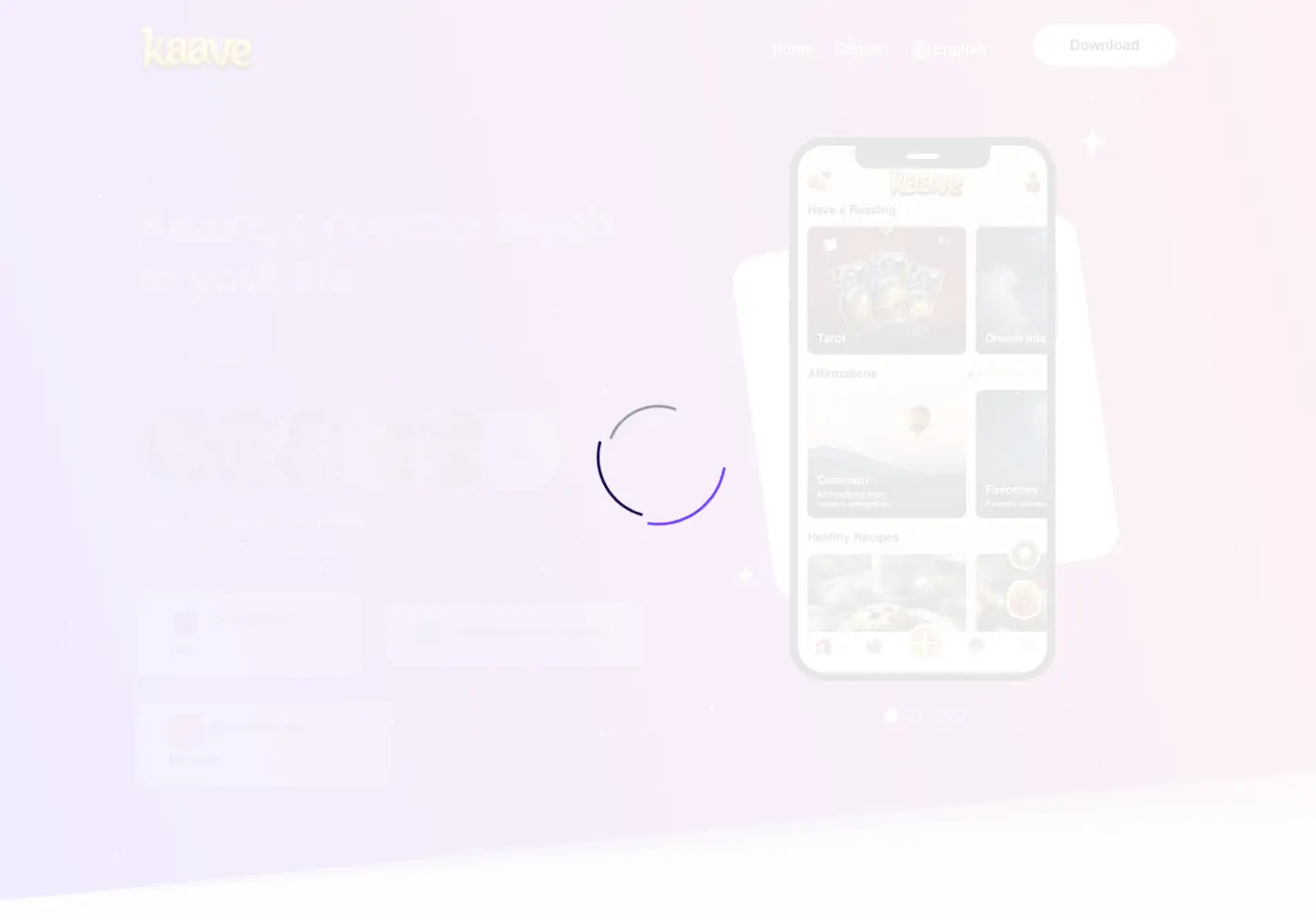 Screenshot of kaaveapp.com