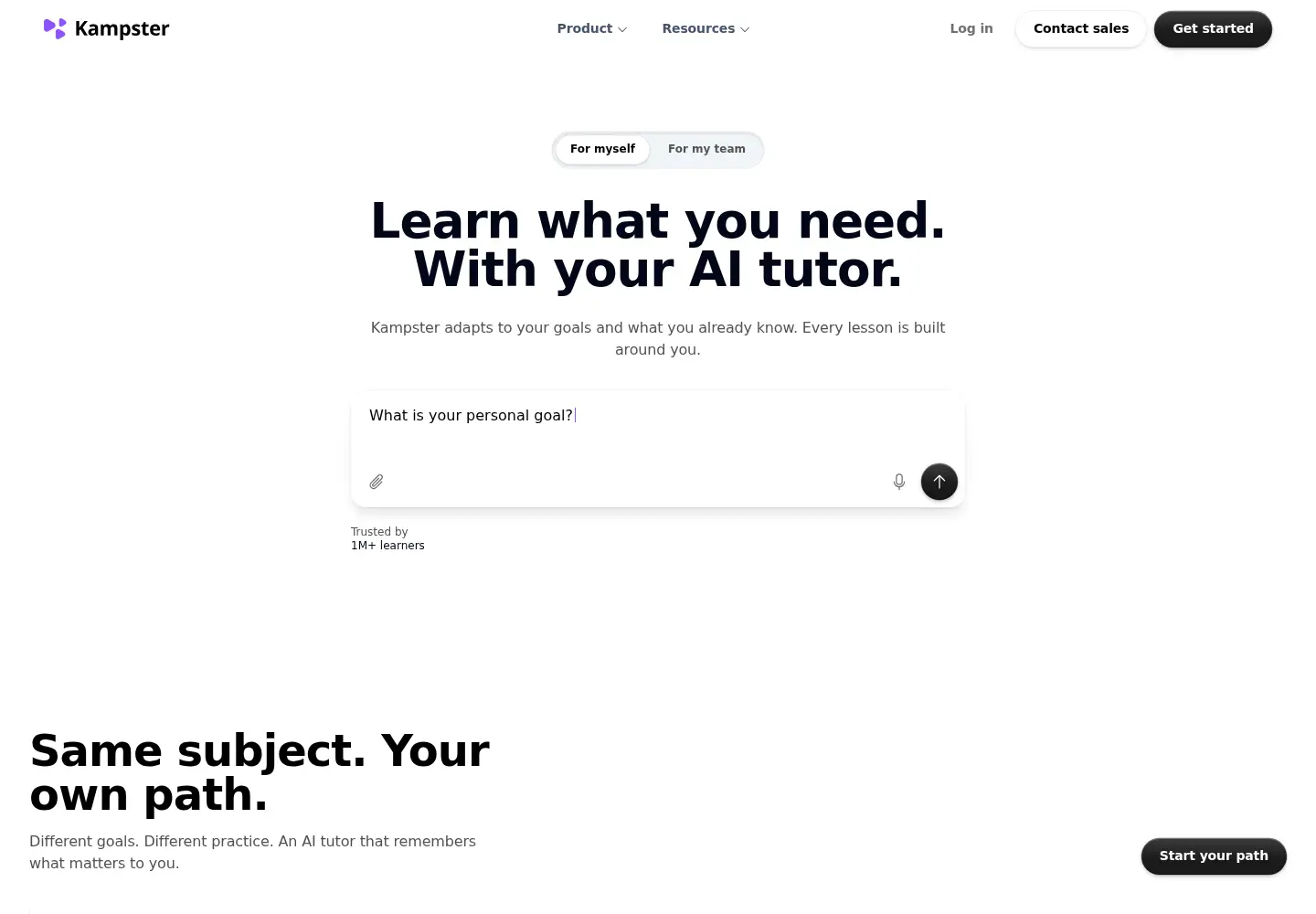Screenshot of kampster.com