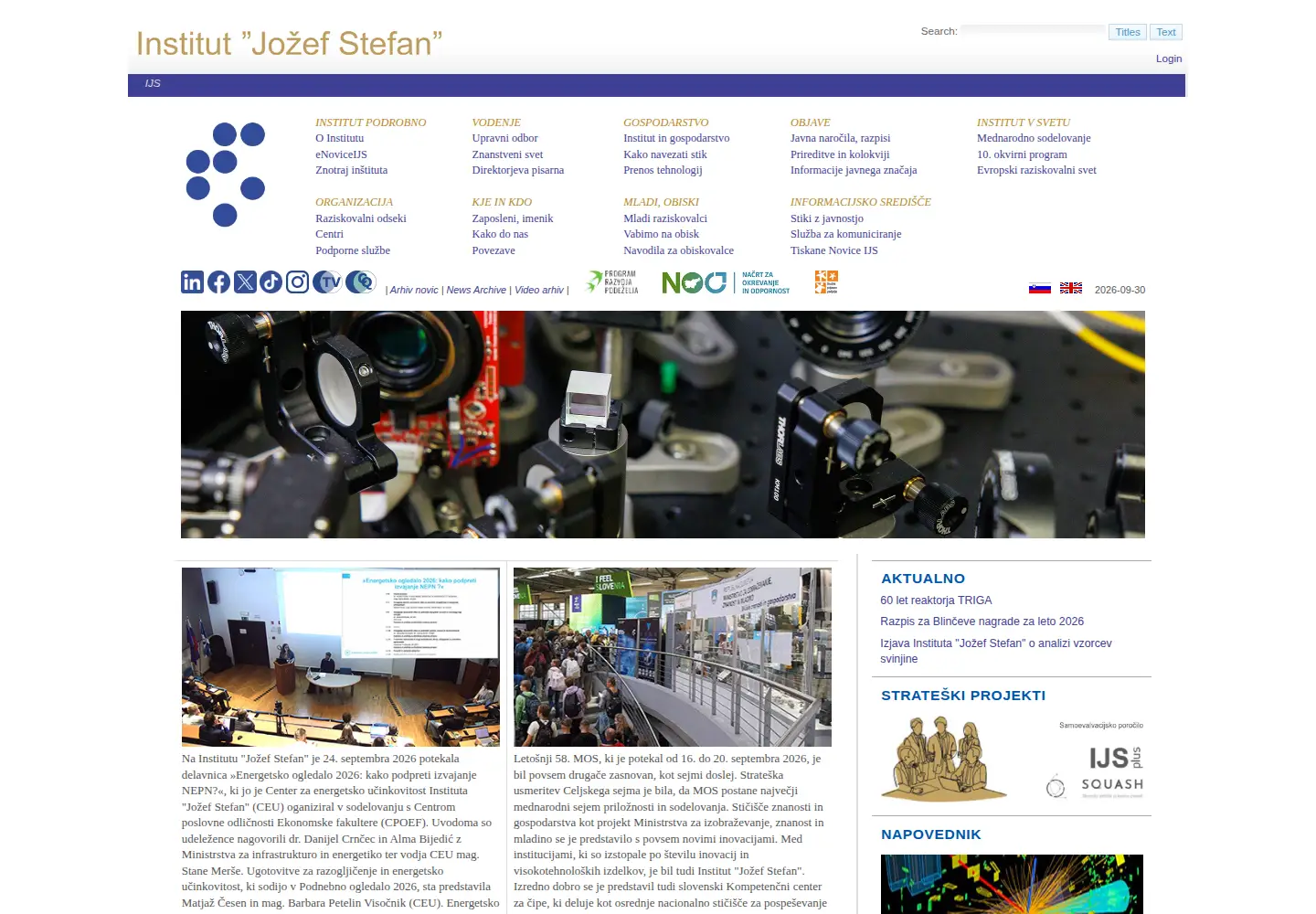 Screenshot of ijs.si