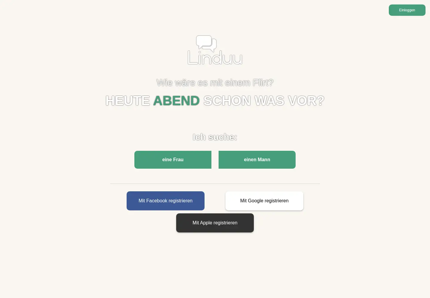 Captured homepage of linduu.com in the current scan