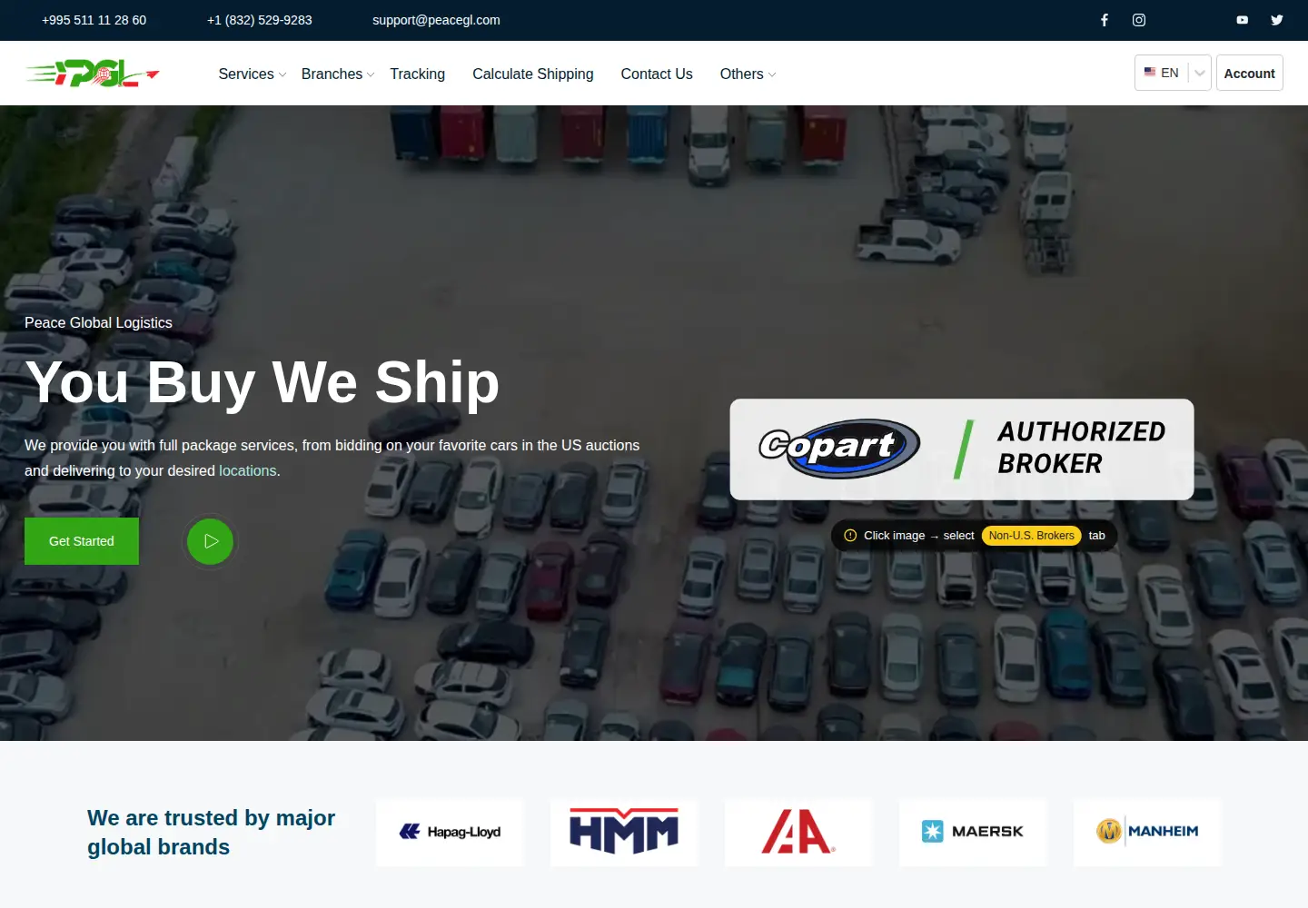 Screenshot of peacegl.com