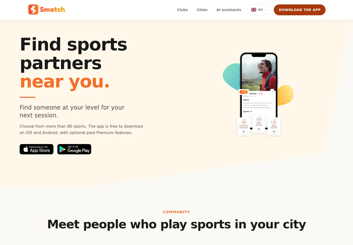 Screenshot of smatchsports.com