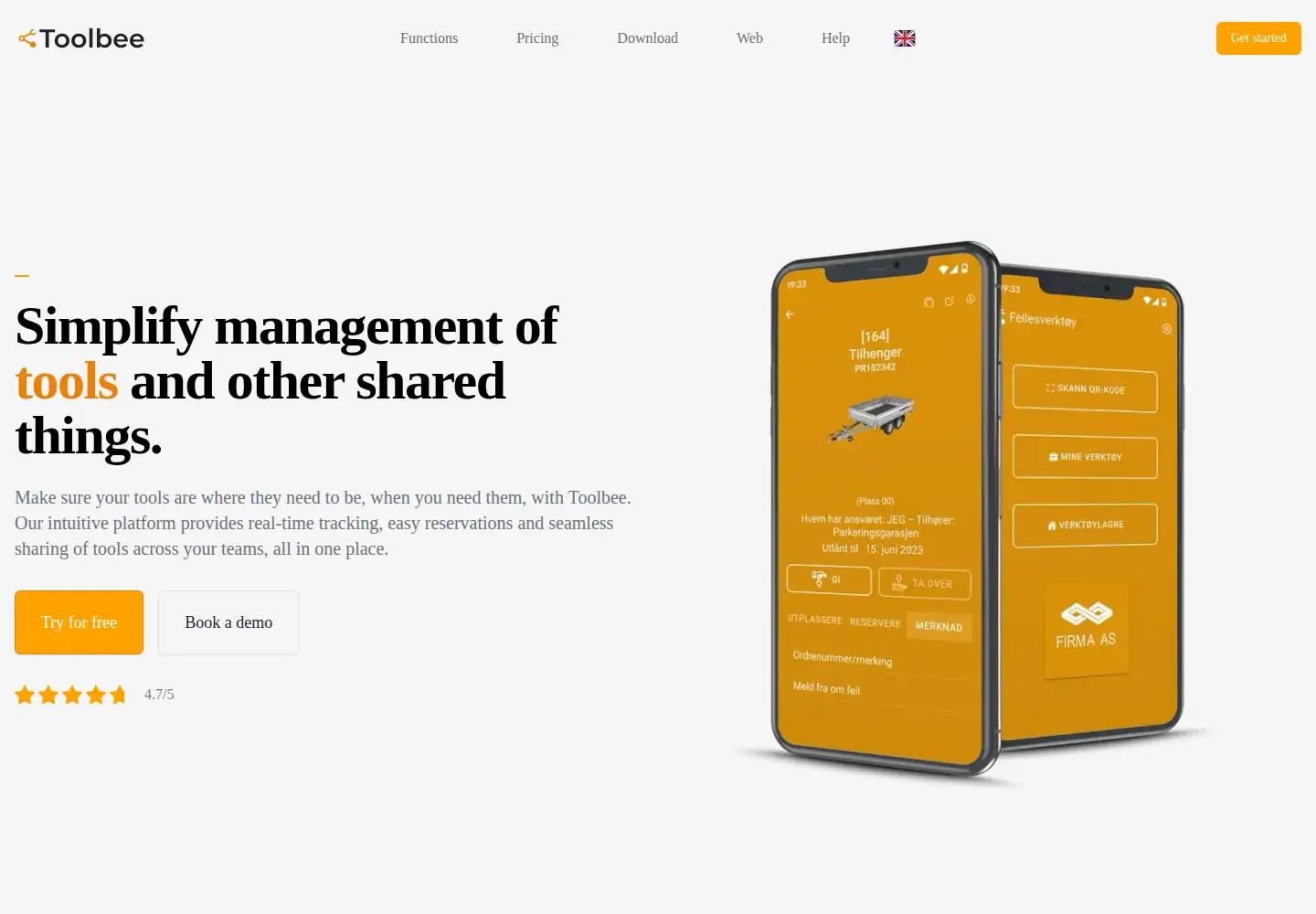 Screenshot of toolbee.com