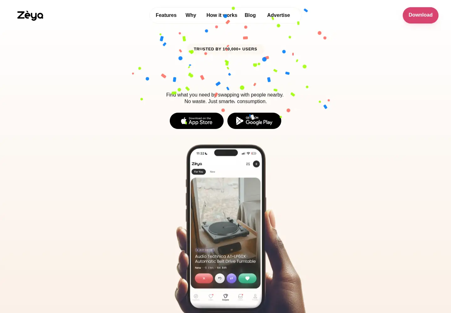 Captured homepage of zeyaapp.com in the current scan