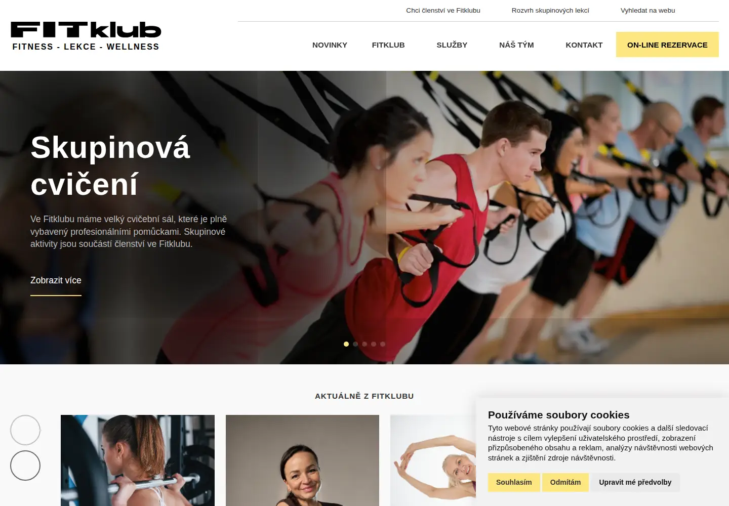 Screenshot of fitklub-prerov.cz