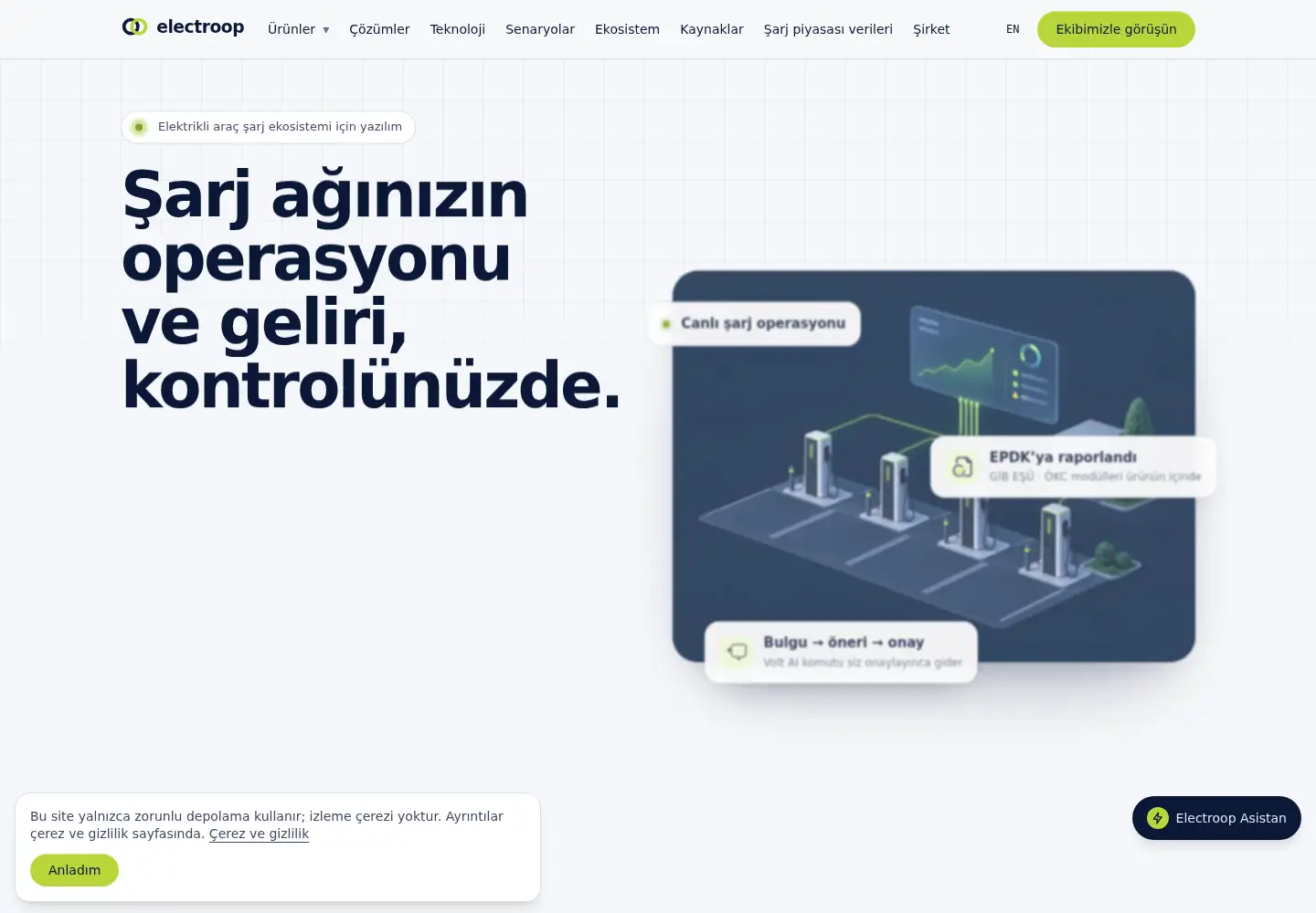 Screenshot of electroop.io