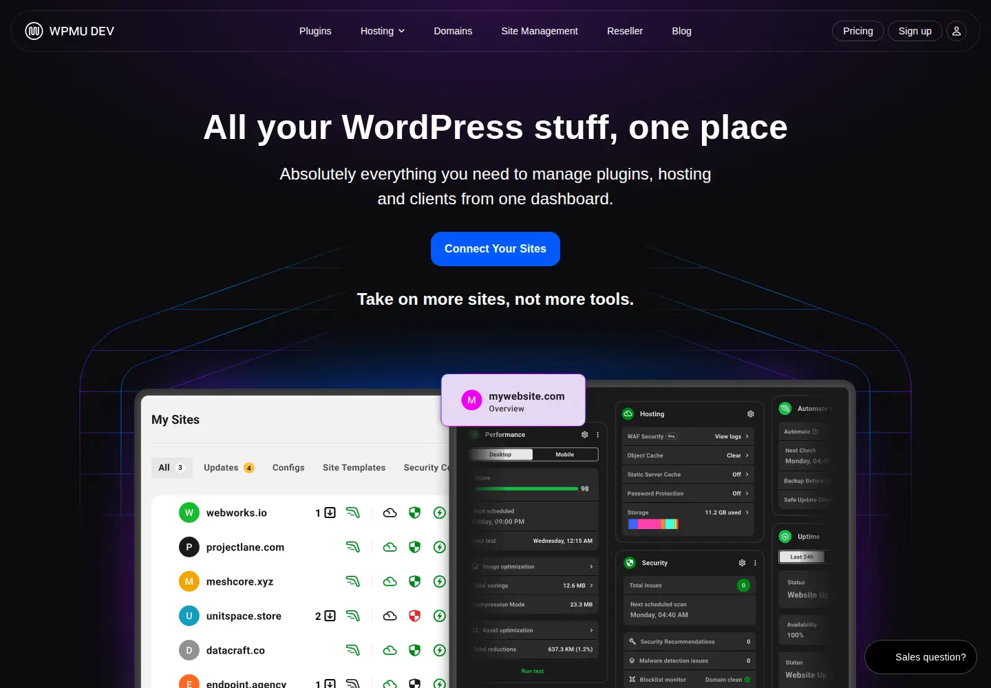 Screenshot of wpmudev.com