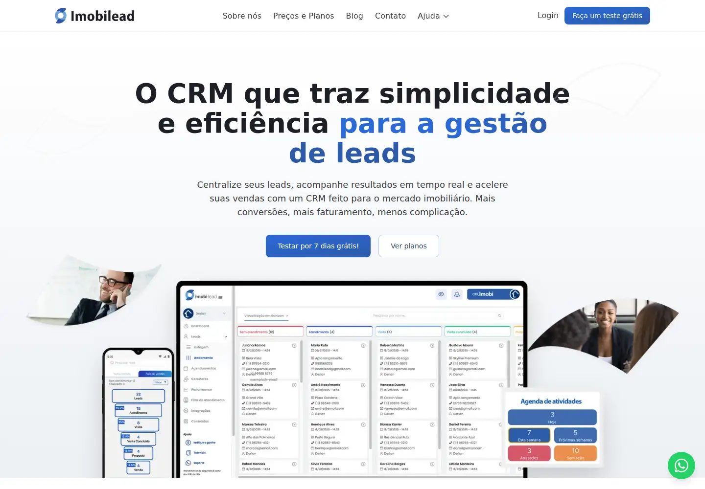 Screenshot of imobilead.me