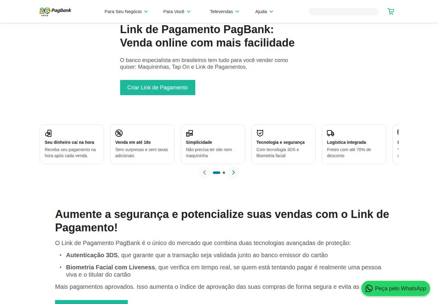 Screenshot of pag.ae