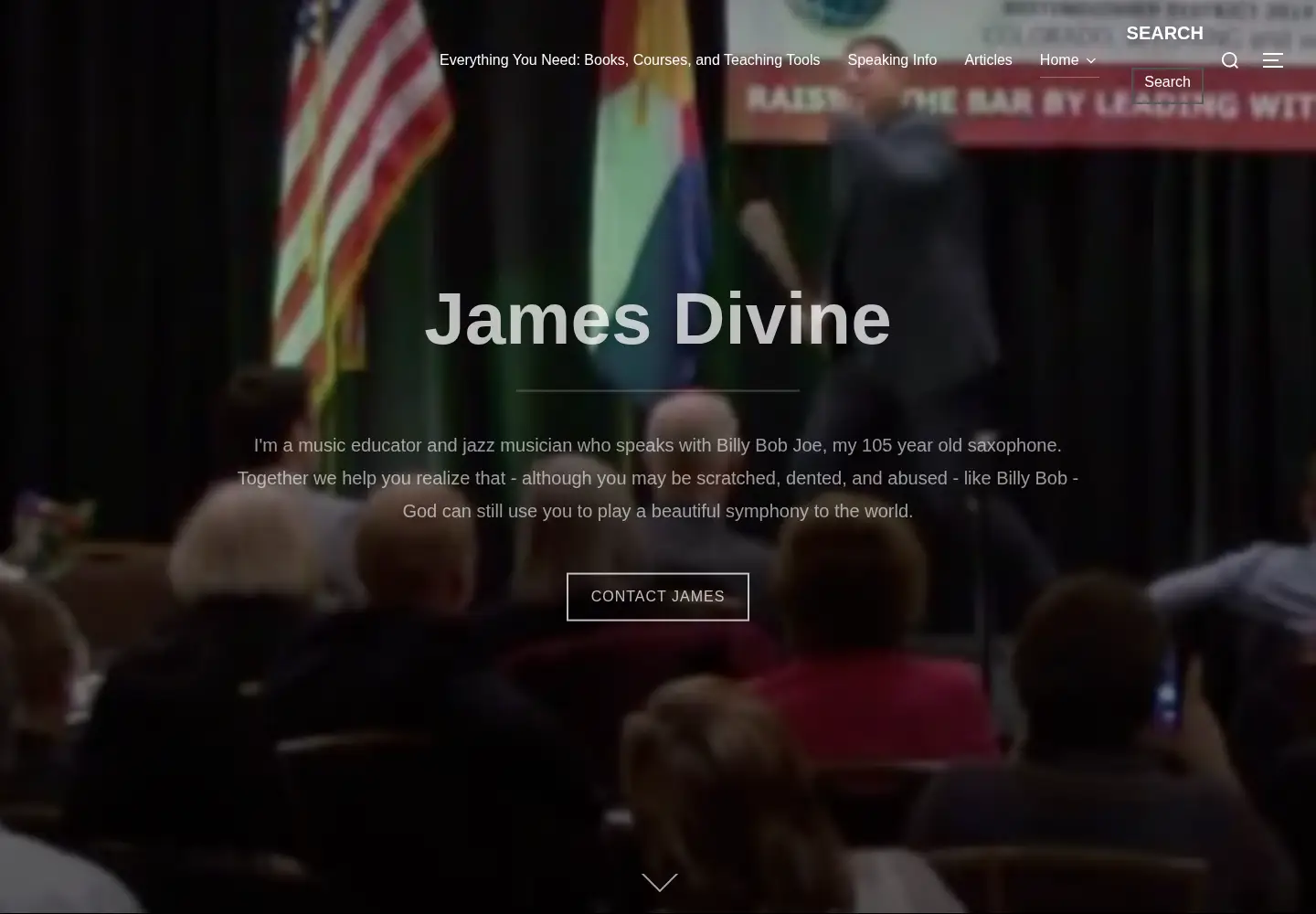 Screenshot of jamesdivine.net