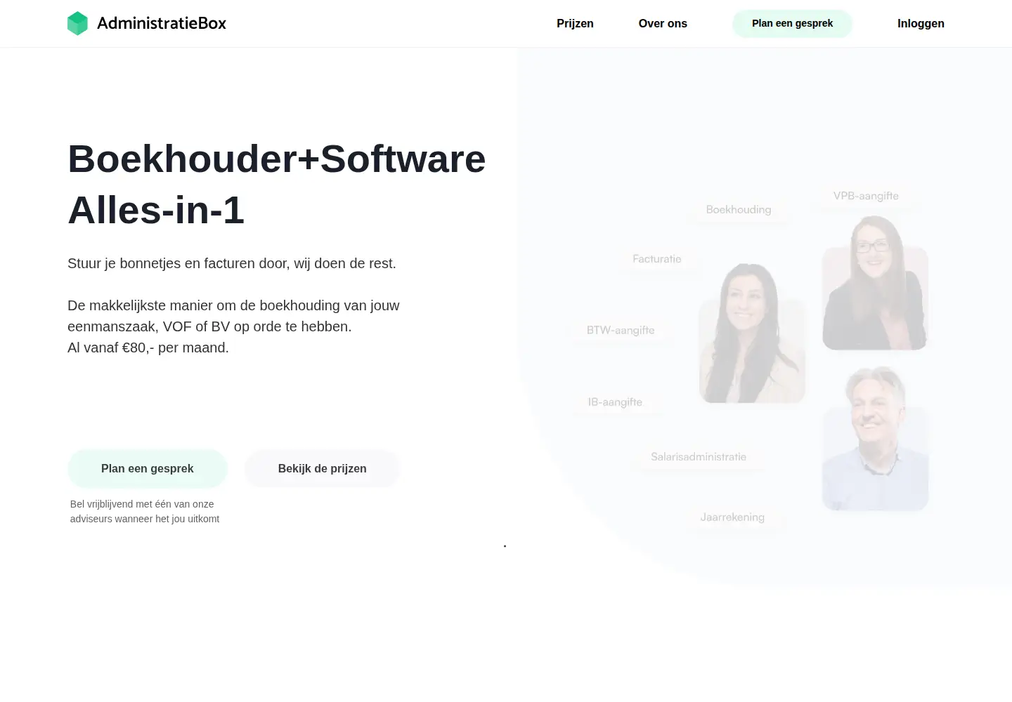 Screenshot of administratiebox.nl