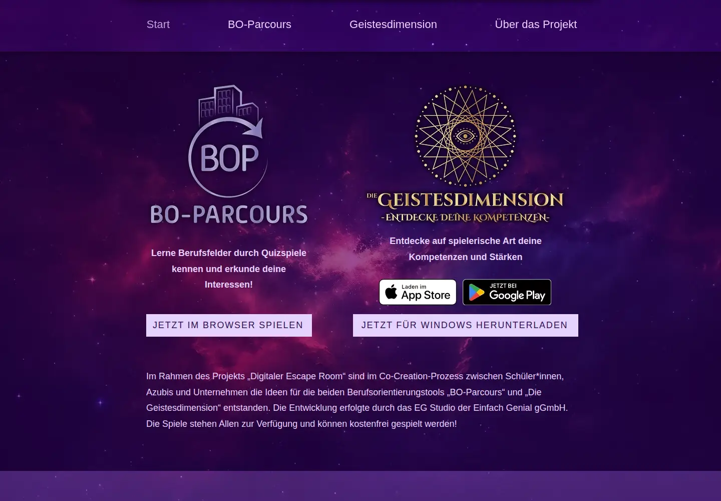 Screenshot of digitaler-escape-room.org