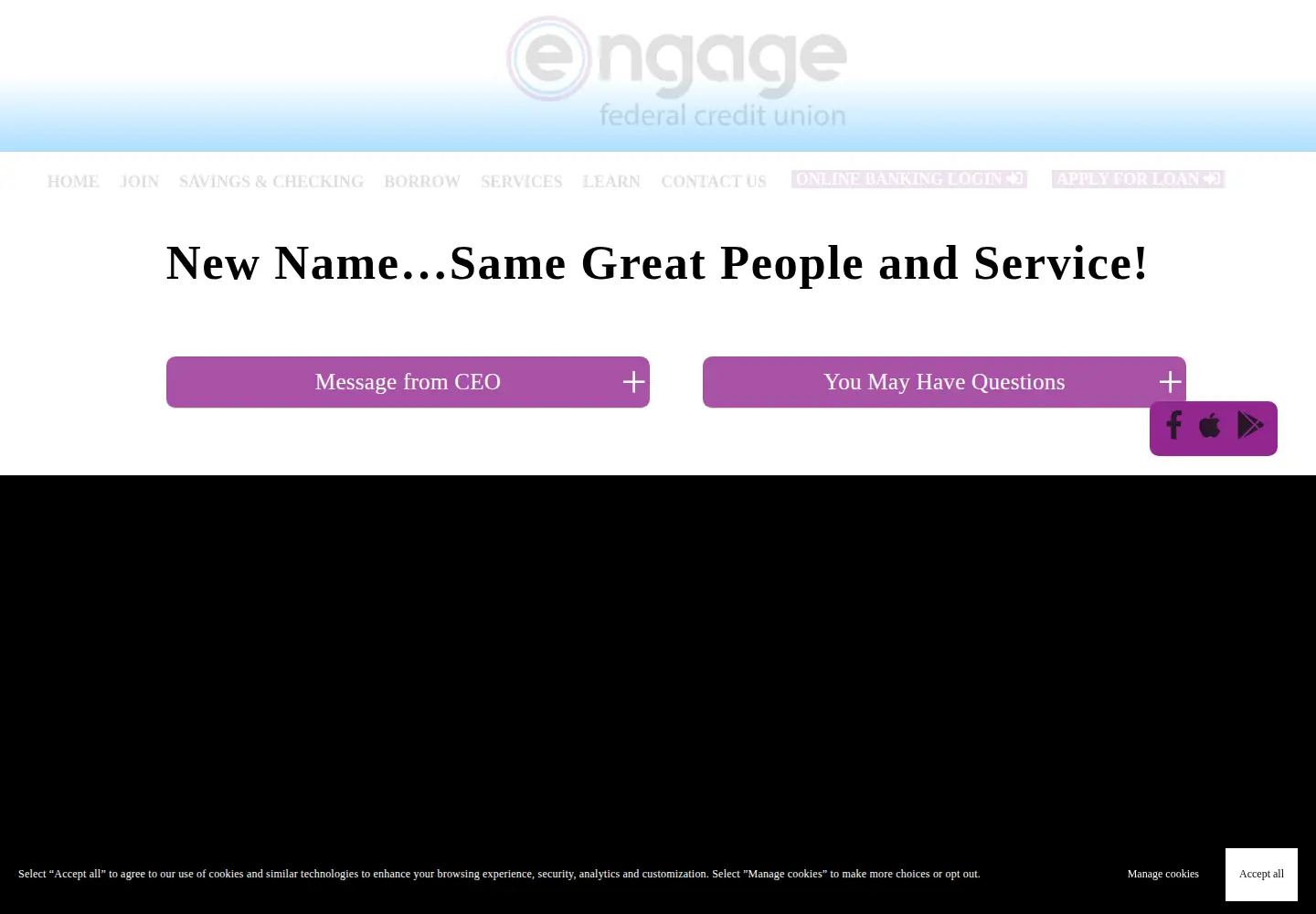 Screenshot of engagefcu.org