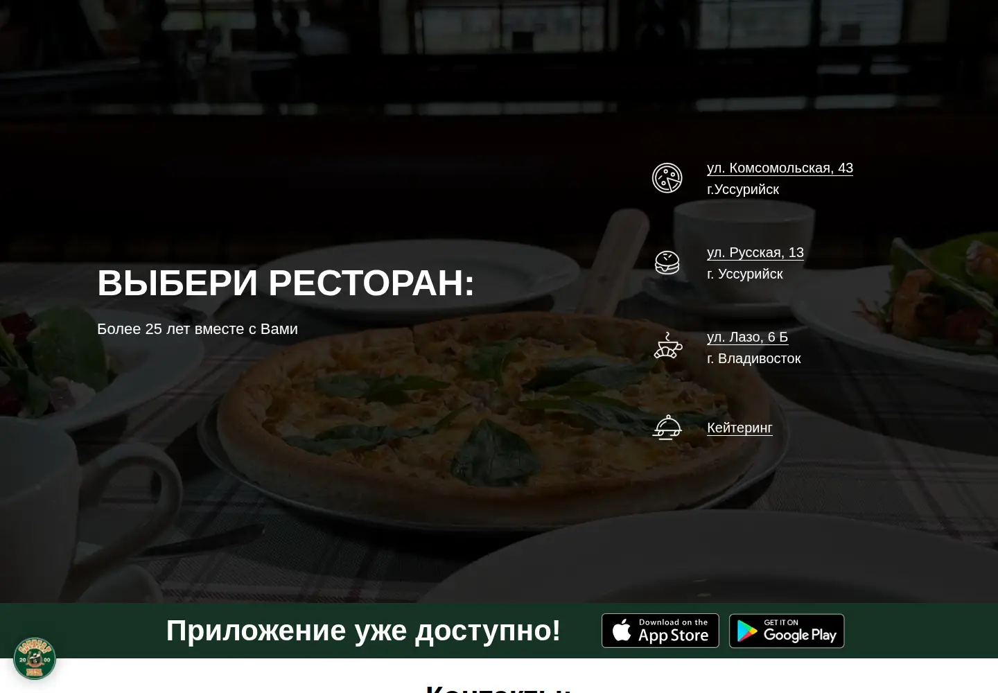 Screenshot of country.pizza
