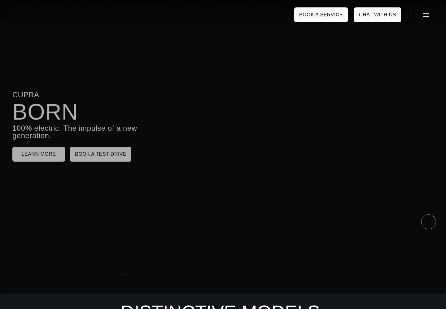 Captured homepage of cupraofficial.sg in the current scan