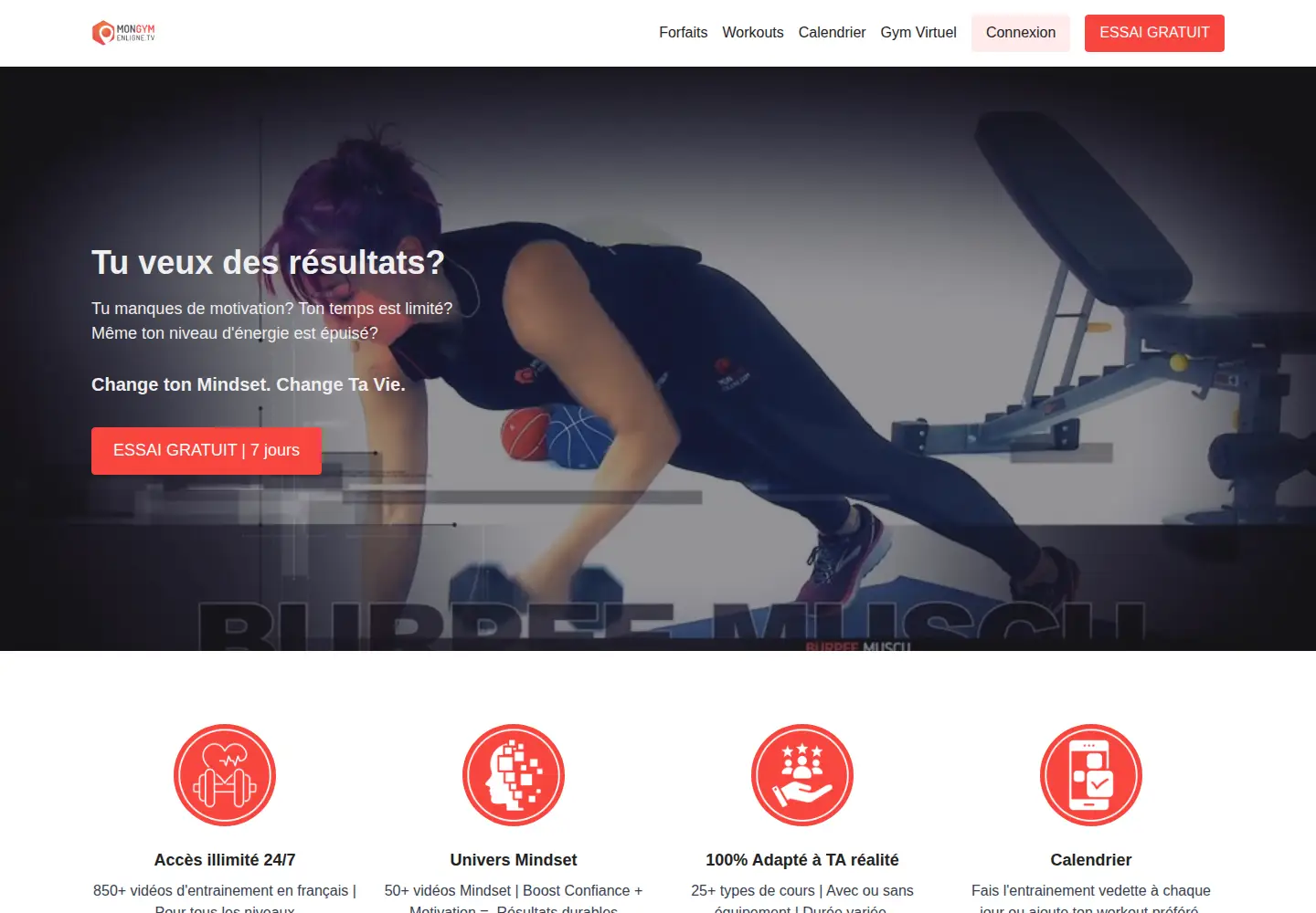 Screenshot of mongymenligne.tv