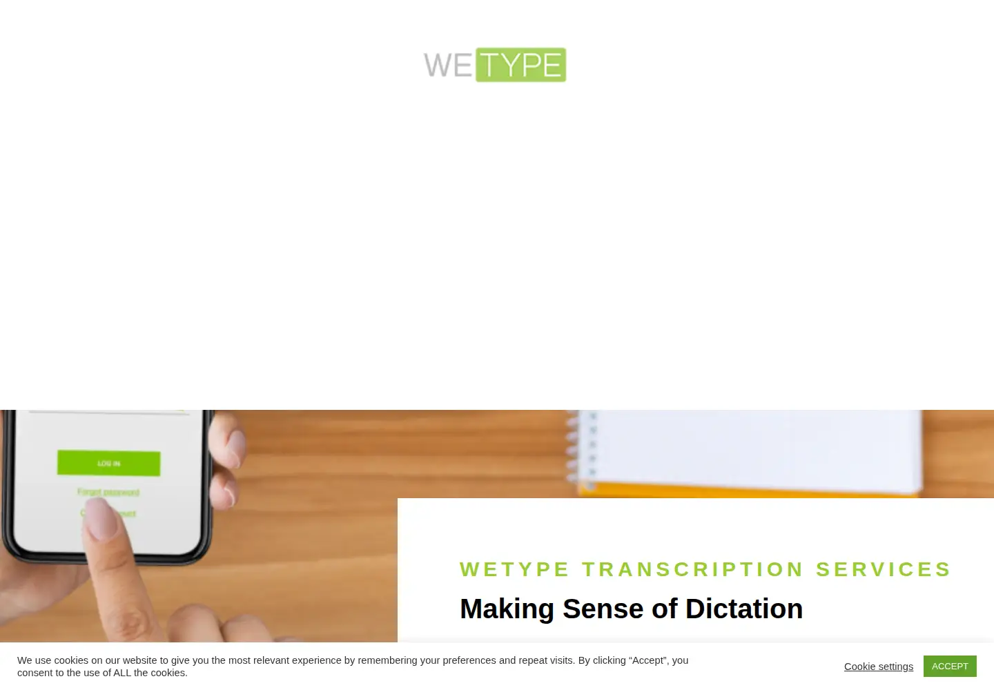 Screenshot of wetype.uk