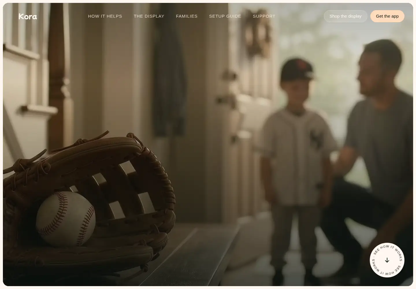 Captured homepage of korahome.ai in the current scan