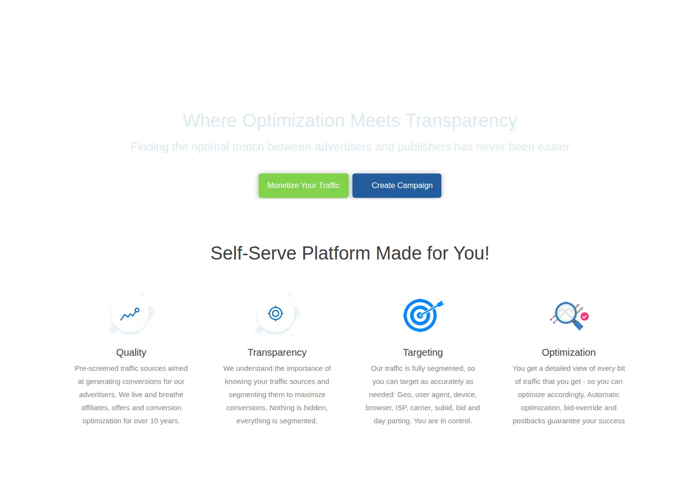 Screenshot of bidvertiser.com