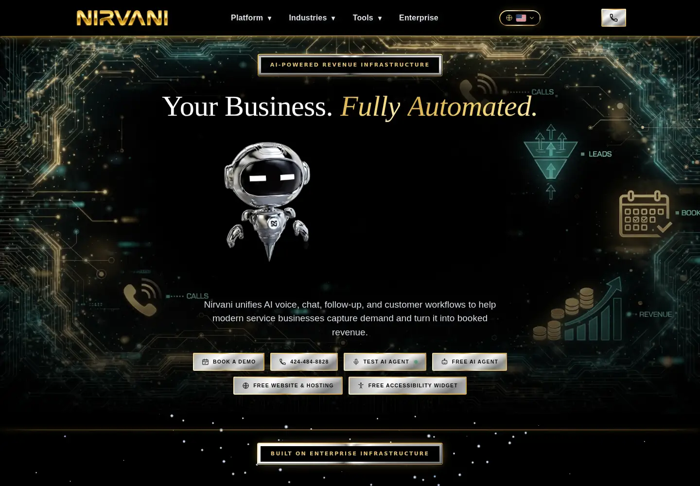 Screenshot of nirvani.ai