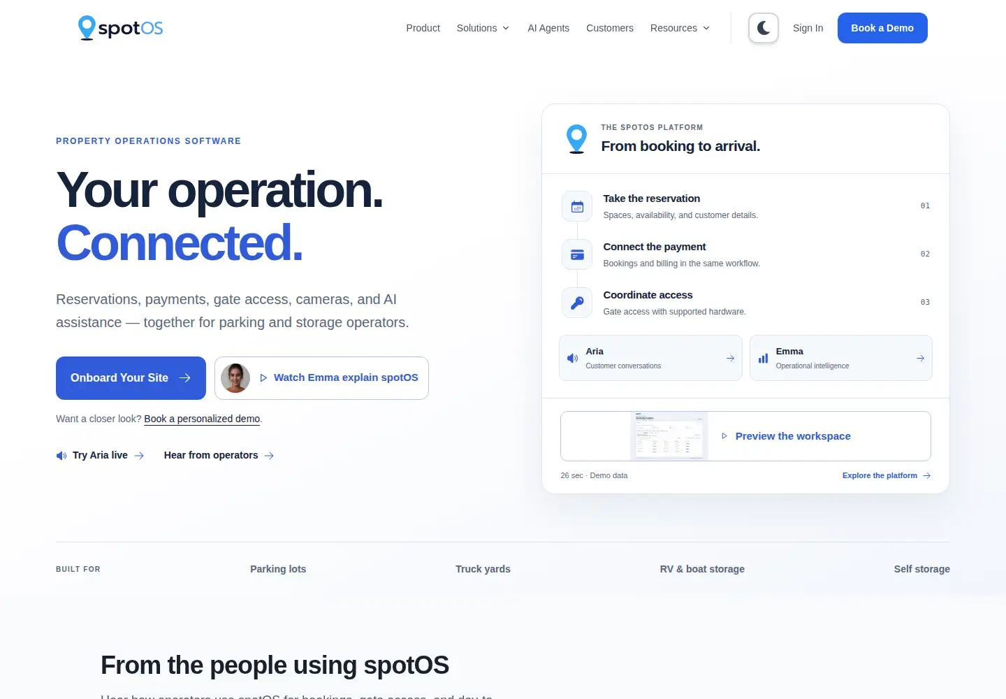 Screenshot of spotos.ai