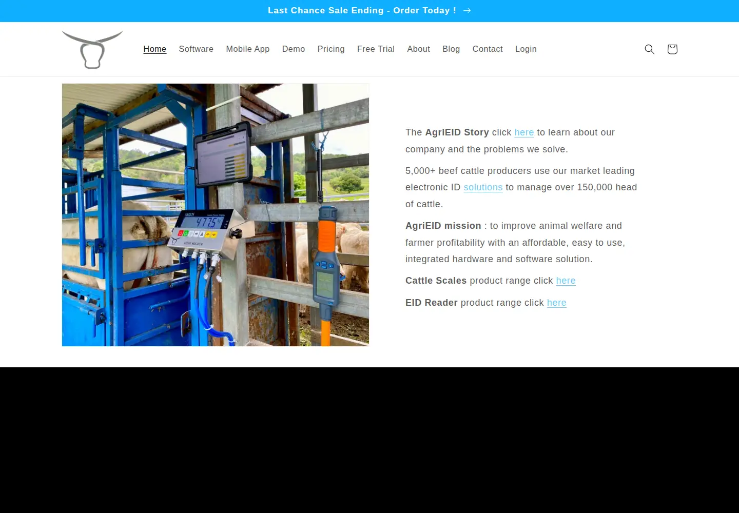 Screenshot of agrieid.app