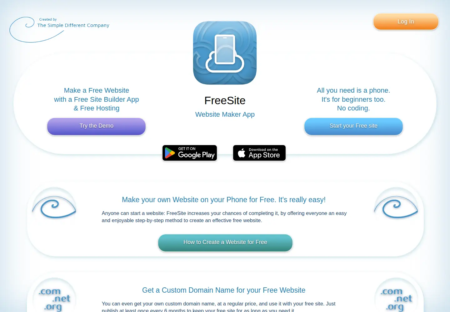 Screenshot of freesite.app